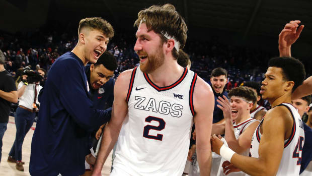 Drew Timme is the only player in GU program history to earn multiple All-American selections in a career.